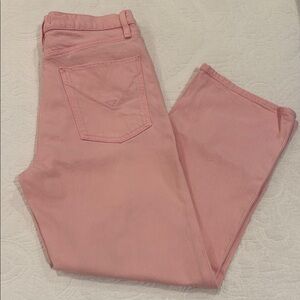 Hudson Jeans Pink Straight Leg Denim